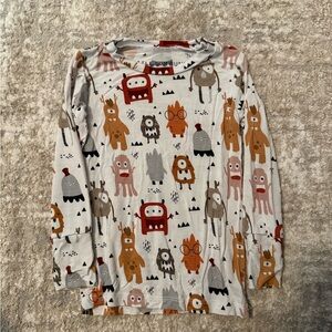 Little Bum Bums Kids Monster Print Long Sleeve Bamboo Shirt size 2T